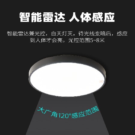 LED三防感應(yīng)吸頂燈 走廊陽(yáng)臺(tái)玄關(guān)過(guò)道燈紅外人體感應(yīng)雷達(dá)聲控?zé)? title=