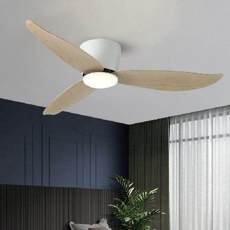 推薦定制 北歐吸頂風扇燈客廳餐廳電扇燈跨境智能遙控吸頂吊扇燈