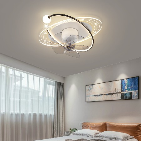 風(fēng)扇吸頂燈組合套餐輕奢臥室吊扇燈星空投影餐廳吊燈電風(fēng)扇吸頂燈