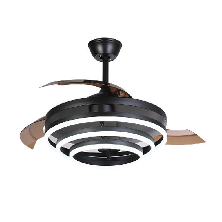 變頻北歐隱形風(fēng)扇燈 后現(xiàn)代客廳燈具餐廳電扇吊燈智能吊扇燈批發(fā)