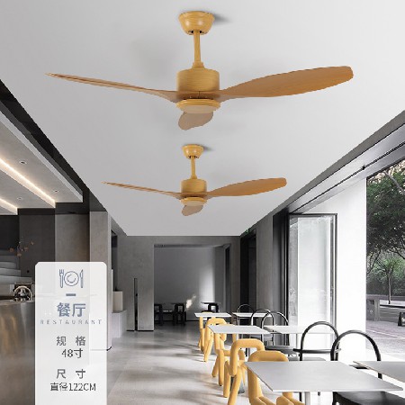現代風扇燈家用客廳餐廳美式吊扇商場商店學校大風力工業(yè)電風扇燈