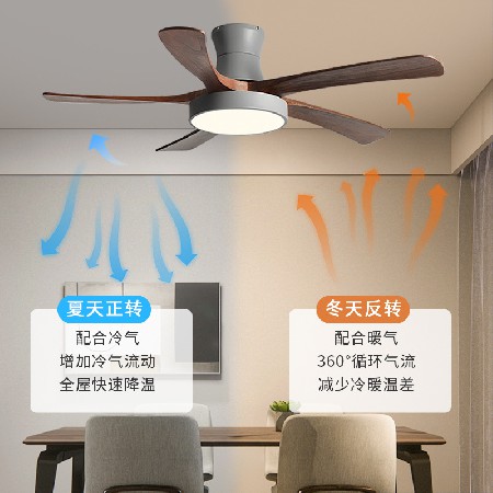 北歐風扇燈實木客廳臥室書房餐廳吊扇燈變頻靜音吸頂電扇燈批發(fā)