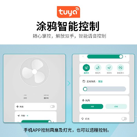 美式大風力直葉吊扇燈家用變頻電扇吊燈客廳茶室復古傳統(tǒng)風扇燈