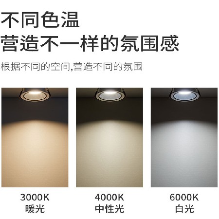led射燈 家用超薄防?？谉羯錈?臥室客廳嵌入式窄邊三色筒燈批發(fā)